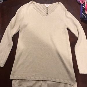 High-low tunic sweater